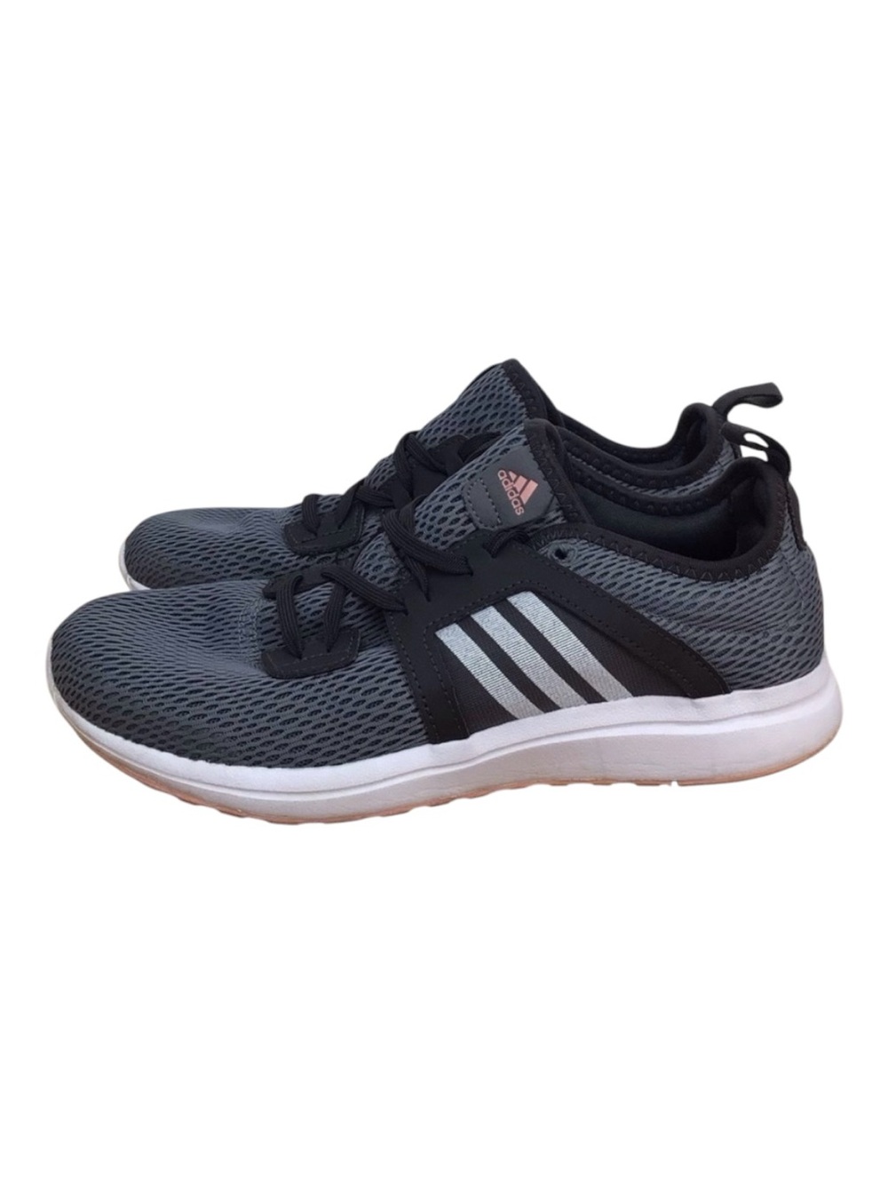 Adidas ortholite cloudfoam running shoes blue black grey pink lightweight size 7